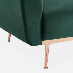 Sofá cama de terciopelo, 3 plazas