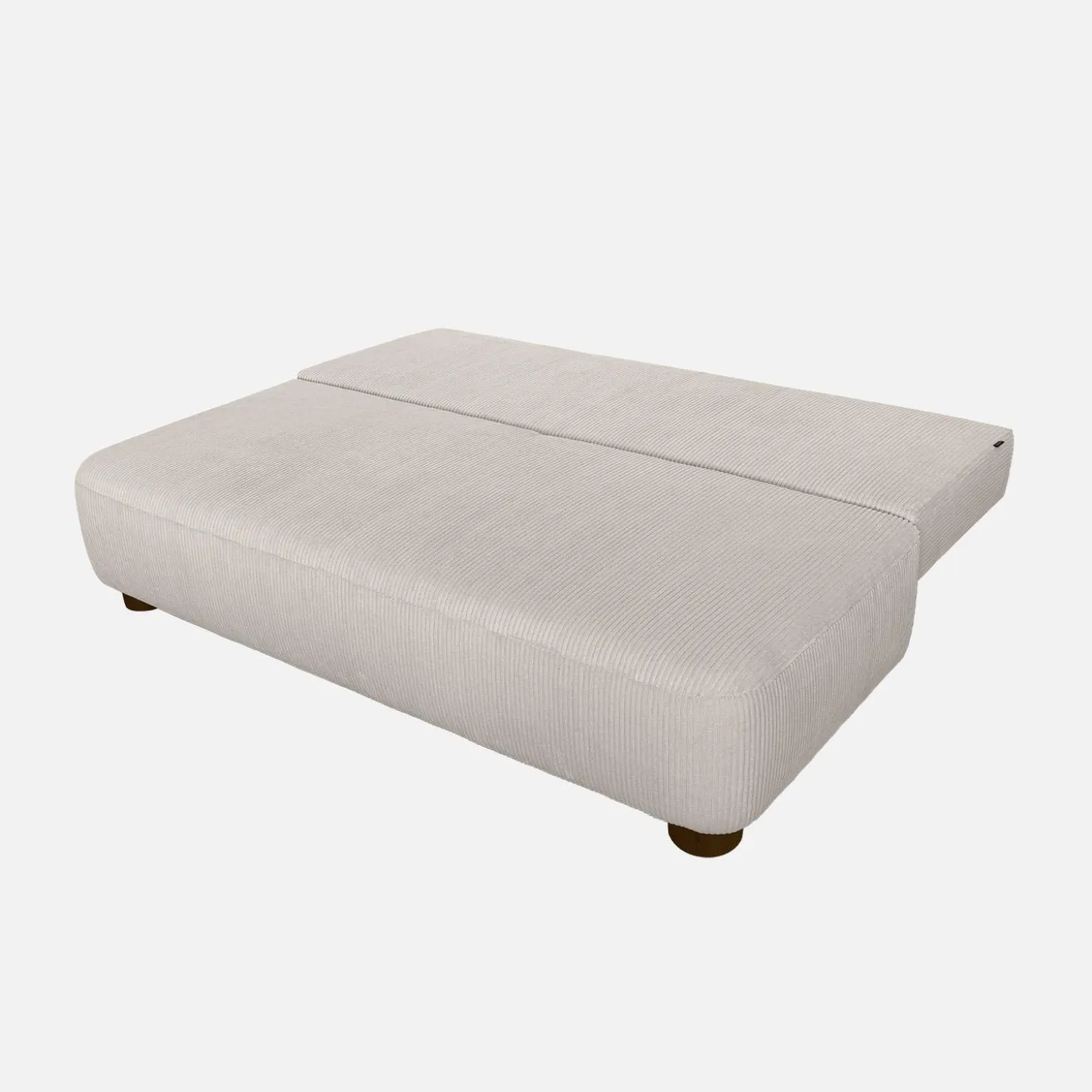 Sofá cama de terciopelo de pana, 3 plazas