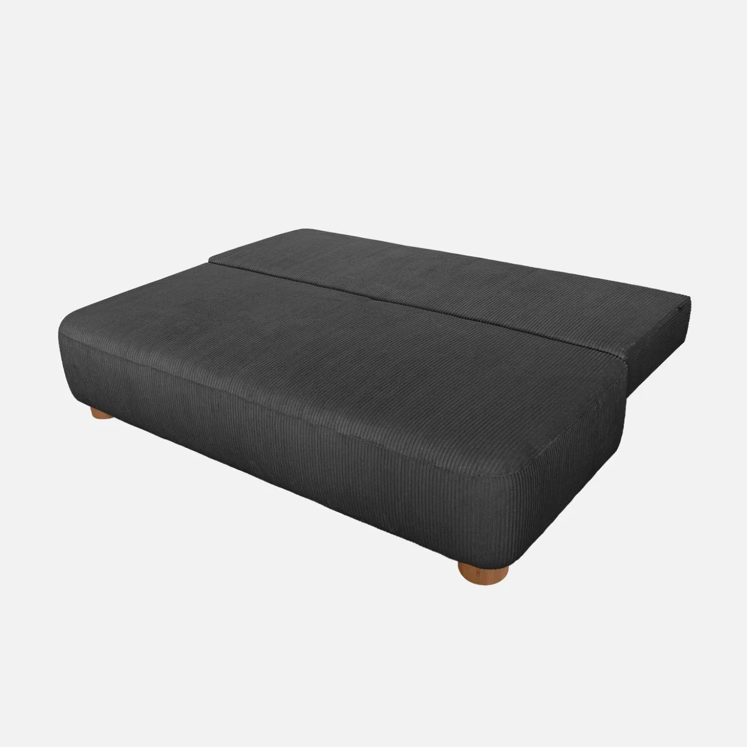 Sofá cama de terciopelo de pana, 3 plazas