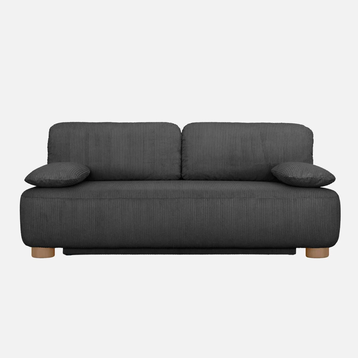 Sofá cama de terciopelo de pana, 3 plazas