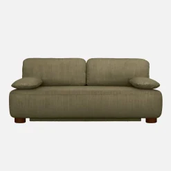 Sofá cama de terciopelo de pana, 3 plazas