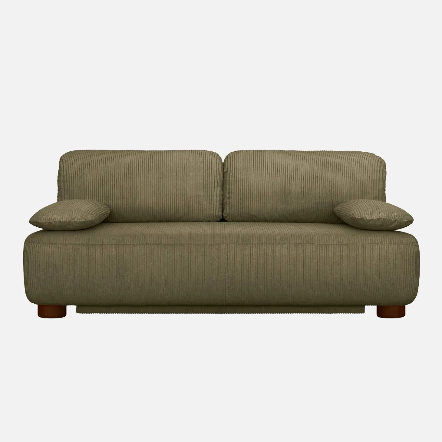 Sofá cama de terciopelo de pana, 3 plazas