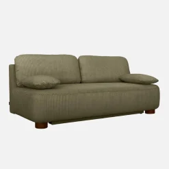 Sofá cama de terciopelo de pana, 3 plazas