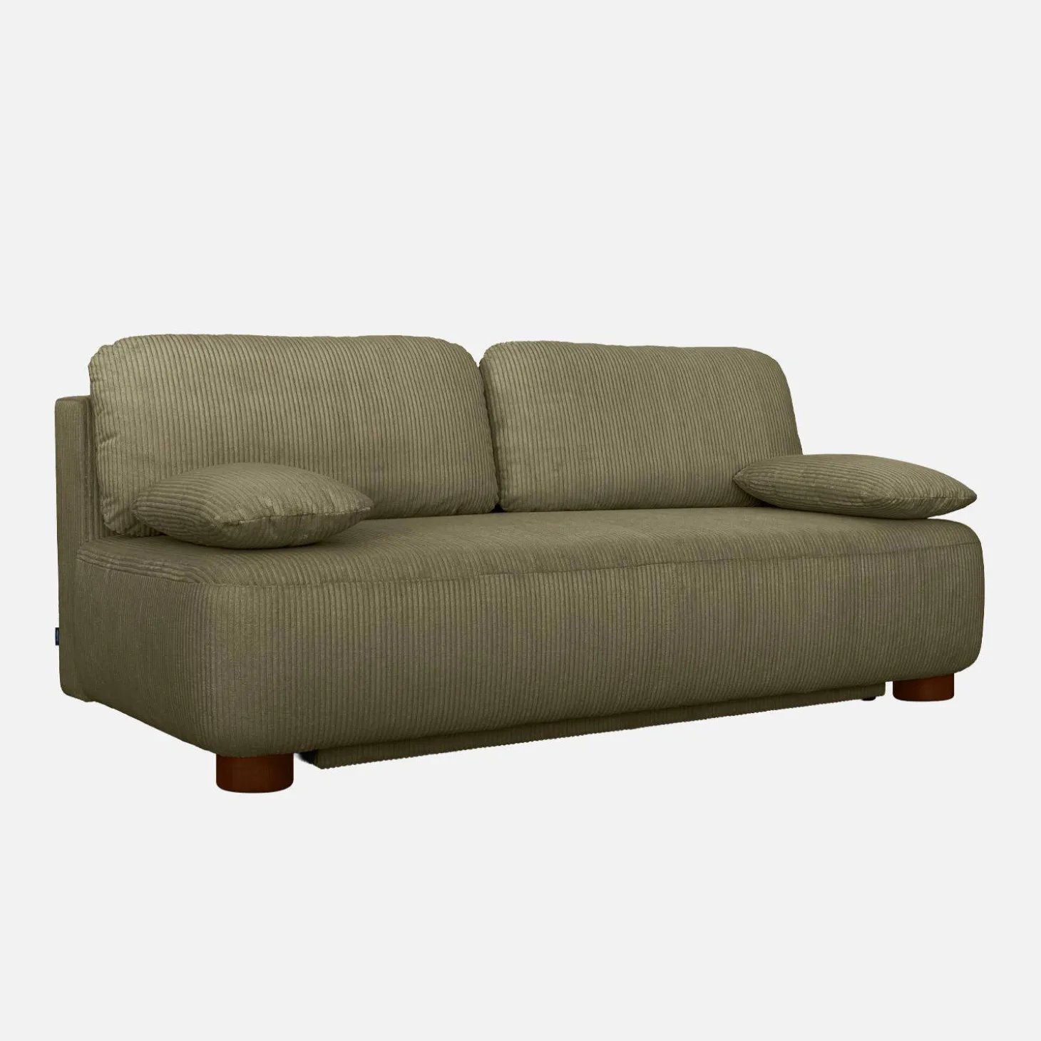 Sofá cama de terciopelo de pana, 3 plazas