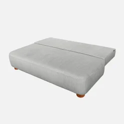 Sofá cama de terciopelo de pana, 3 plazas