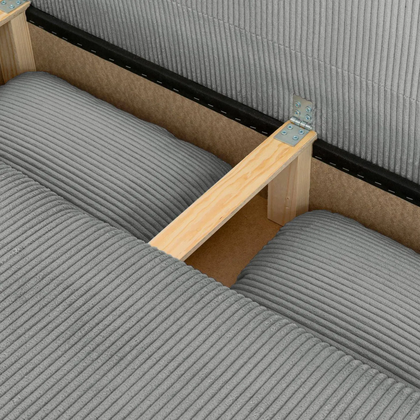 Sofá cama de terciopelo de pana, 3 plazas