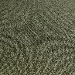 Sofá cama en borreguito y madera teñido nogal, 2 plazas