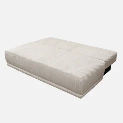 Sofá cama en pana fina con baúl de almacenamiento, 3 plazas
