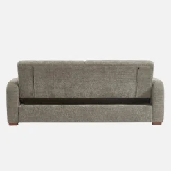 Sofá cama en tejido tela lisa de 3 plazas
