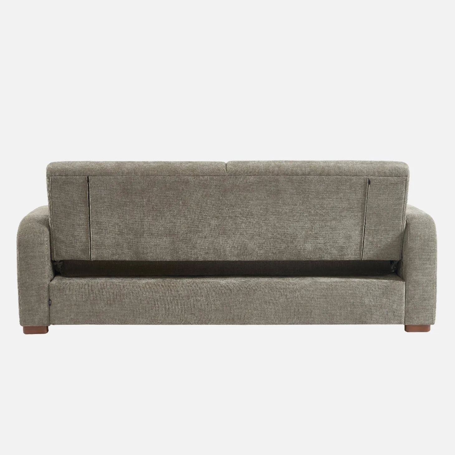 Sofá cama en tejido tela lisa de 3 plazas