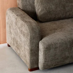 Sofá cama en tejido tela lisa de 3 plazas