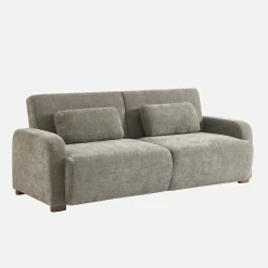 Sofá cama en tejido tela lisa de 3 plazas
