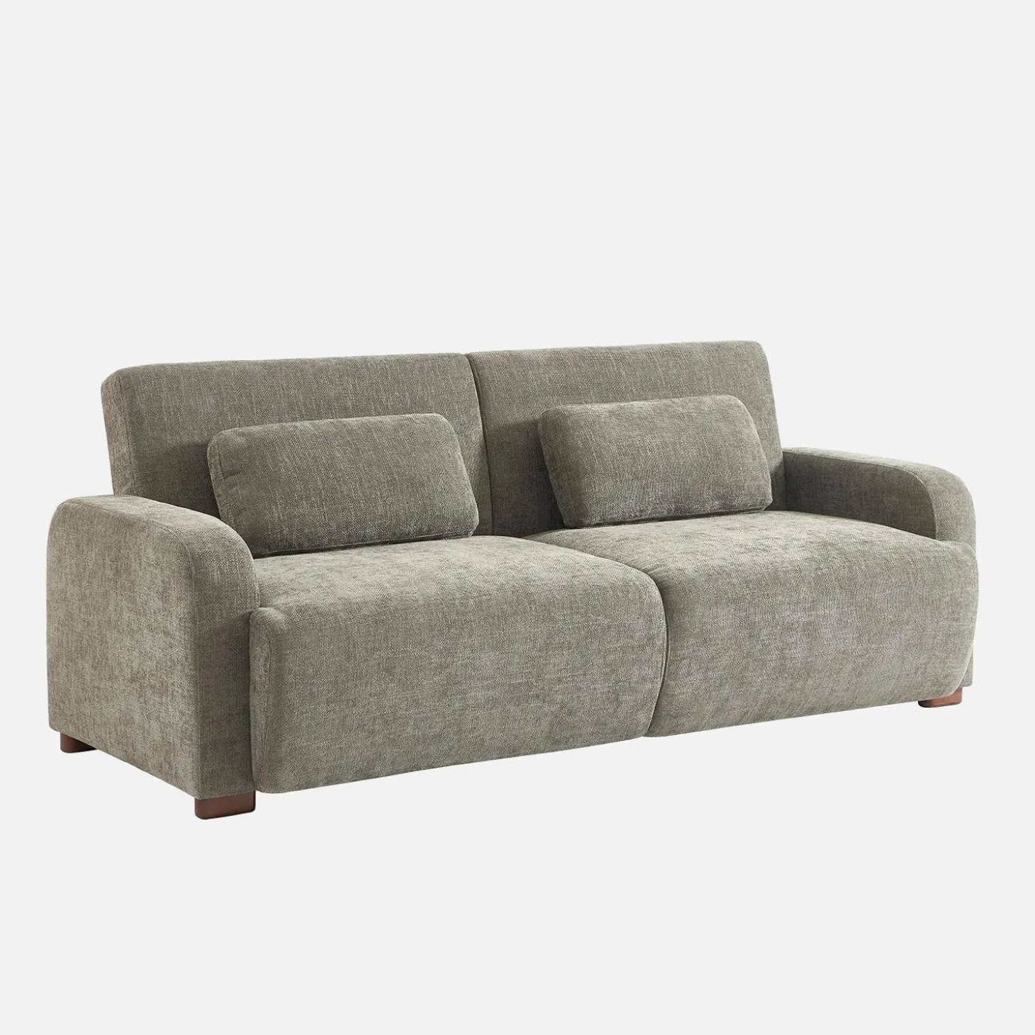 Sofá cama en tejido tela lisa de 3 plazas