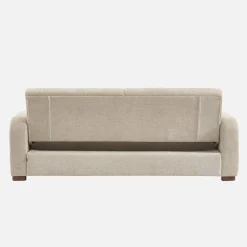 Sofá cama en tejido tela lisa de 3 plazas