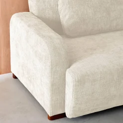 Sofá cama en tejido tela lisa de 3 plazas