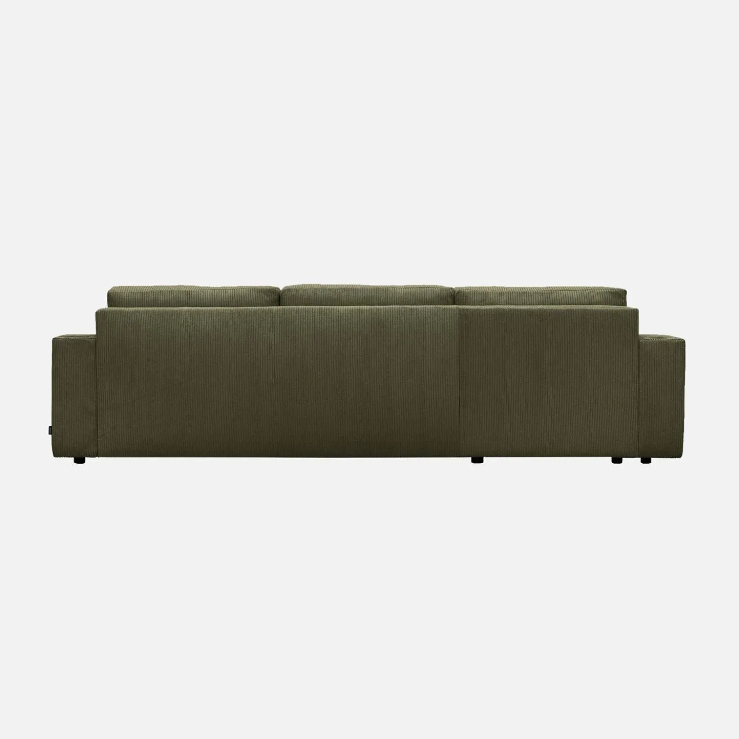 Sofá cama esquinero de pana fina, 5 plazas