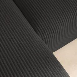 Sofá cama esquinero de pana fina, 3 plazas