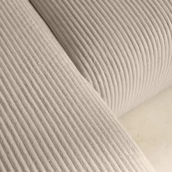Sofá cama esquinero de pana fina, 3 plazas