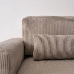 Sofá cama esquinero de pana fina, 5 plazas