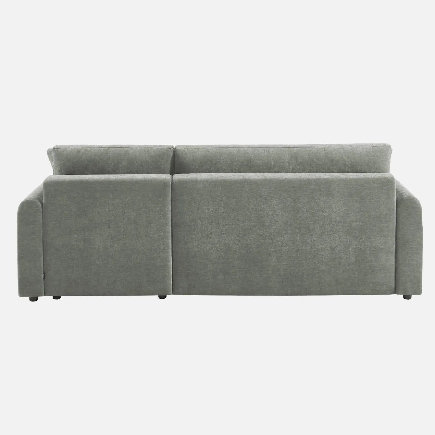 Sofá cama esquinero reversible de tela con arcón, 3 plazas