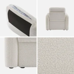 Sofá de 3 plazas y un sillón borreguito