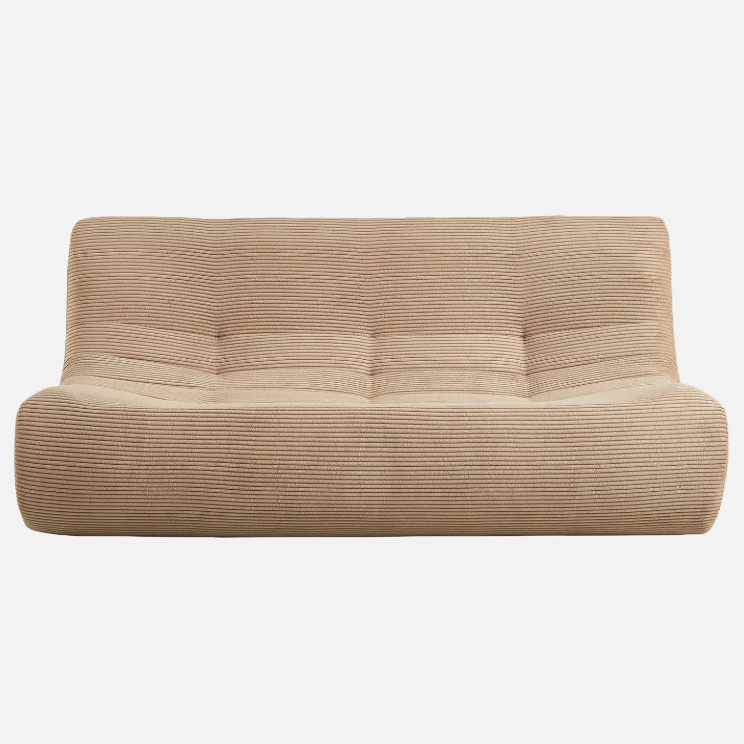 Sofá de terciopelo de pana, 3 plazas