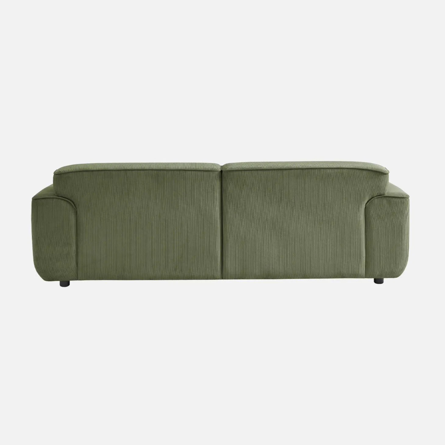 Sofá de terciopelo pana fina, 3 plazas