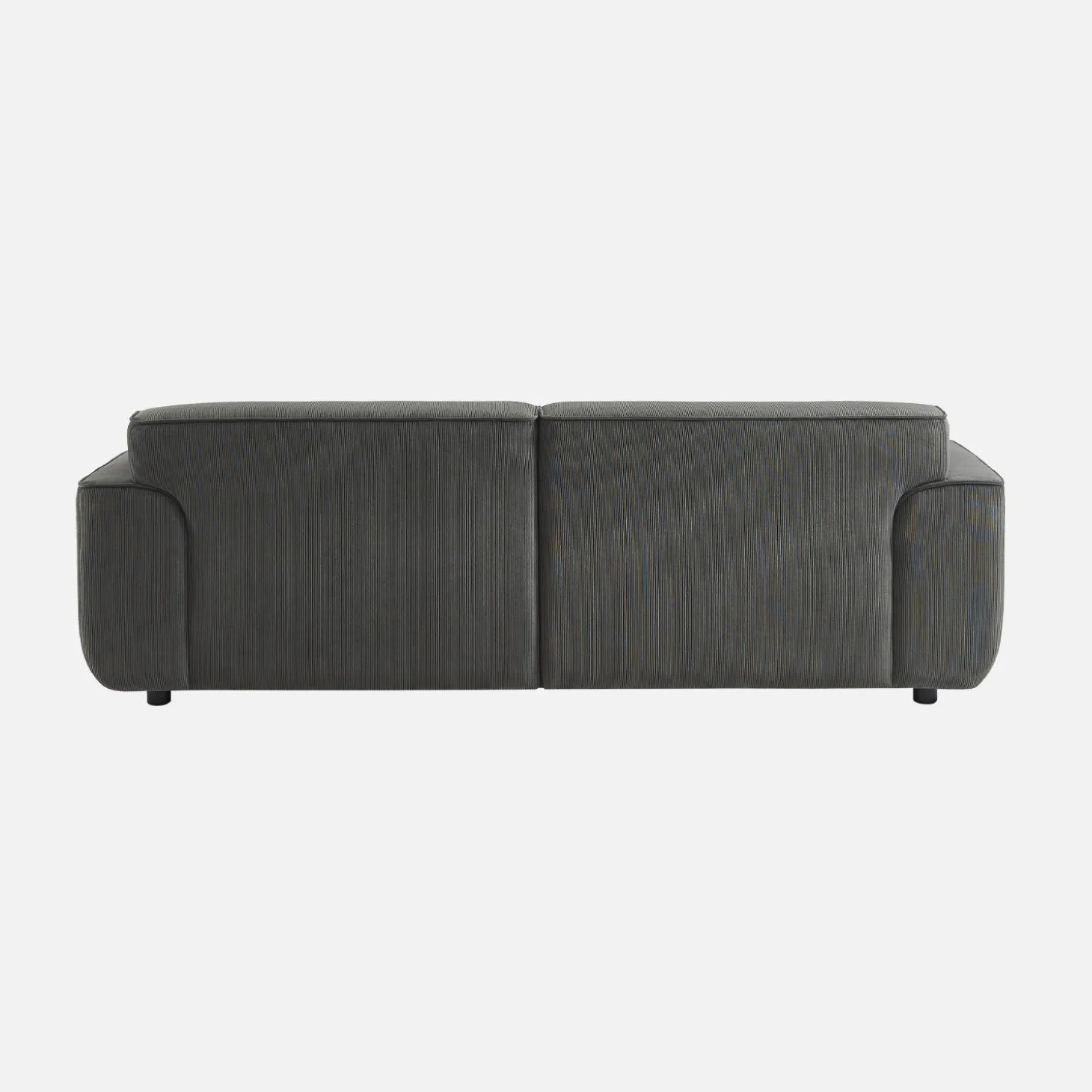 Sofá de terciopelo pana fina, 3 plazas