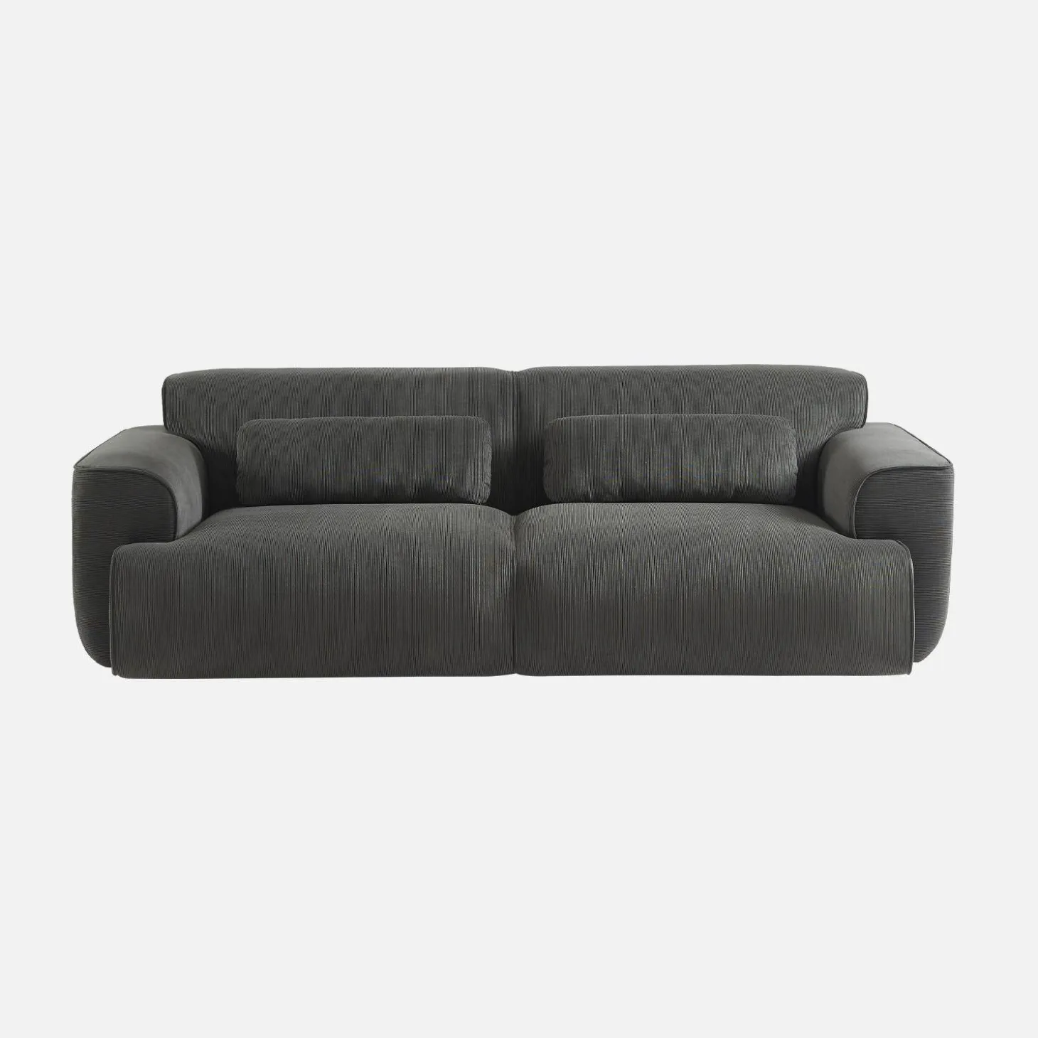 Sofá de terciopelo pana fina, 3 plazas