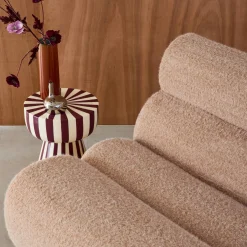 Sofá modular con efecto alpaca, 3 plazas