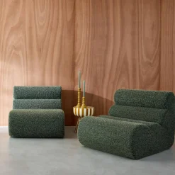 Sofá modular con efecto alpaca, 2 plazas