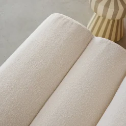 Sofá modular de borreguito texturizado, 3 plazas