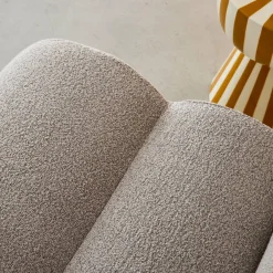 Sofá modular de borreguito texturizado, 3 plazas