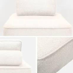 Sofá modular de borreguito, 2 plazas