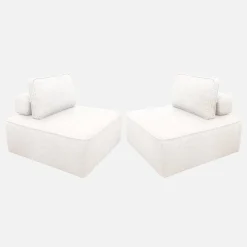 Sofá modular de borreguito, 2 plazas