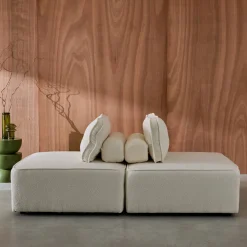 Sofá modular de borreguito, 2 plazas