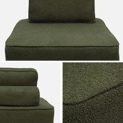 Sofá modular de borreguito, 2 plazas