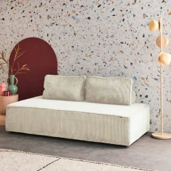 Sofá modular de pana, 2 plazas