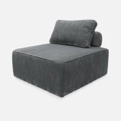 Sofá modular de pana, 2 plazas