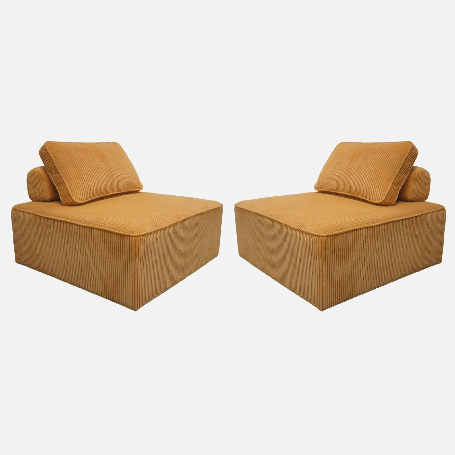 Sofá modular de pana, 2 plazas