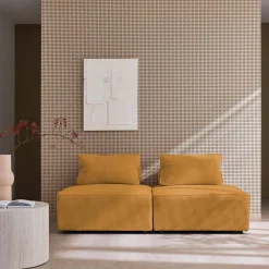 Sofá modular de pana, 2 plazas