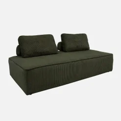Sofá modular de pana, 4 plazas