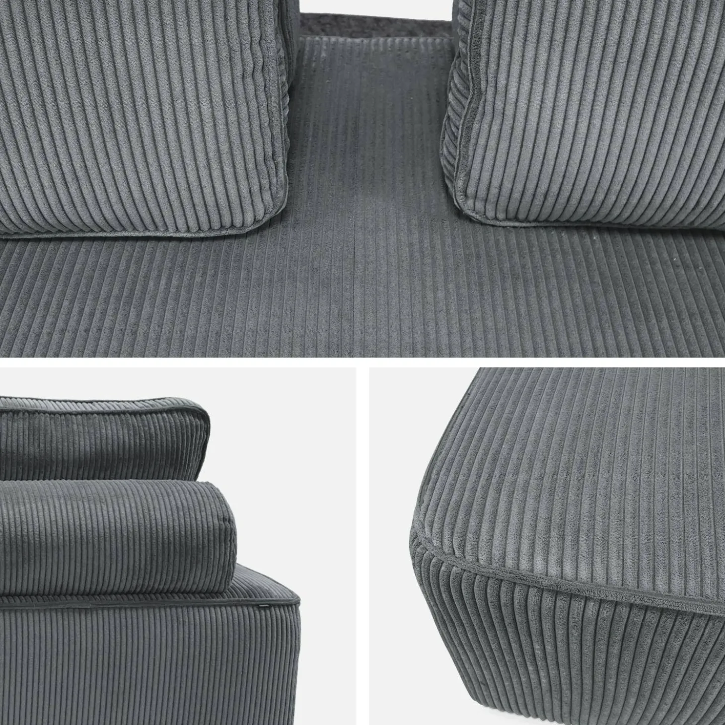 Sofá modular de pana, 2 plazas