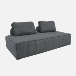 Sofá modular de pana, 2 plazas