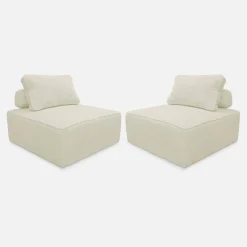 Sofá modular de pana, 2 plazas