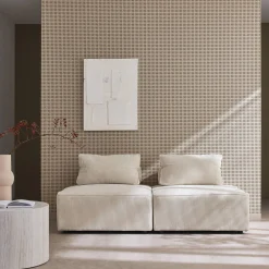 Sofá modular de pana, 2 plazas