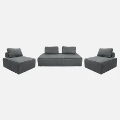 Sofá modular de pana, 4 plazas