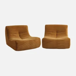 Sofá modular de pana, 2 plazas