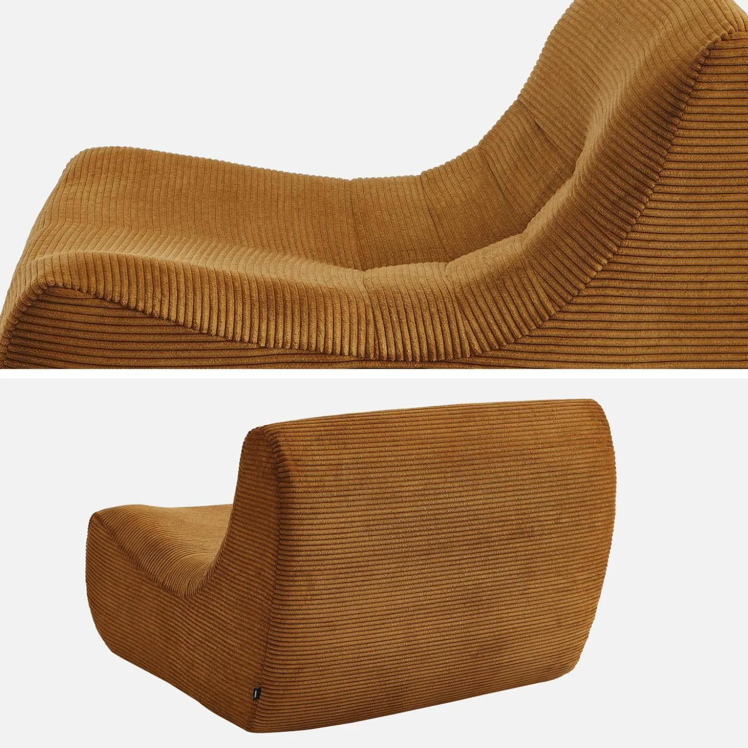 Sofá modular de pana, 2 plazas