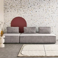 Sofá modular de pana, 3 plazas